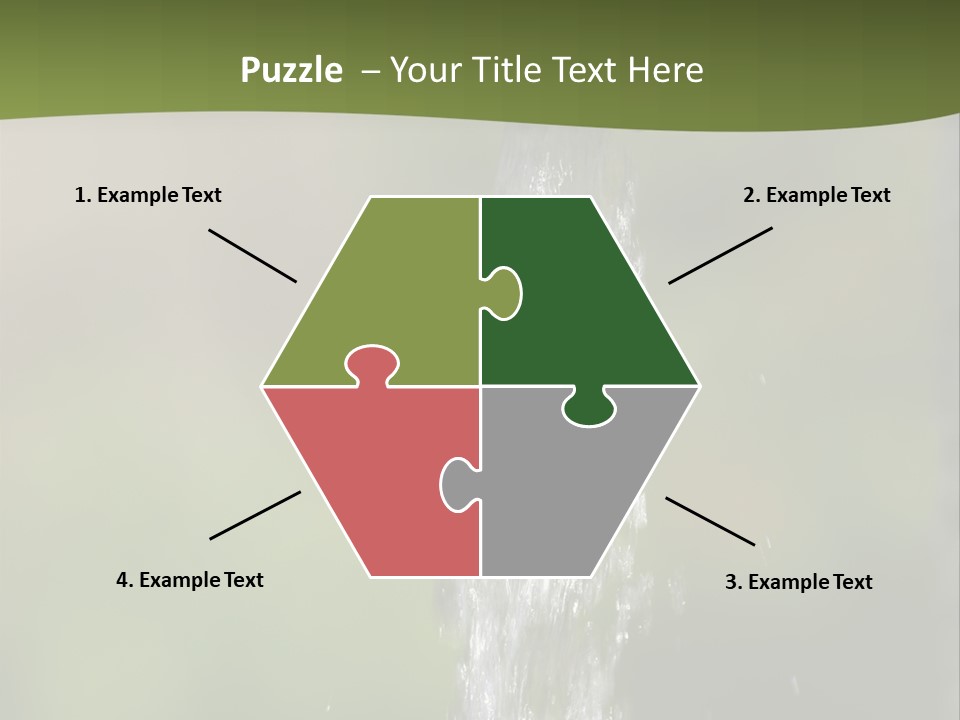 Open Tap With Running Water PowerPoint Template