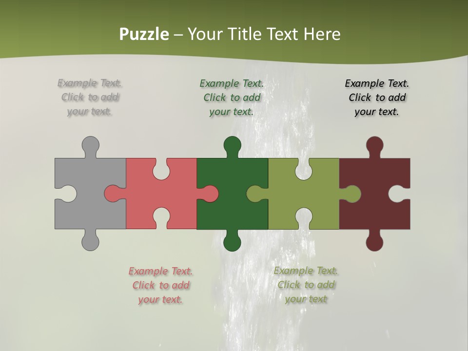 Open Tap With Running Water PowerPoint Template