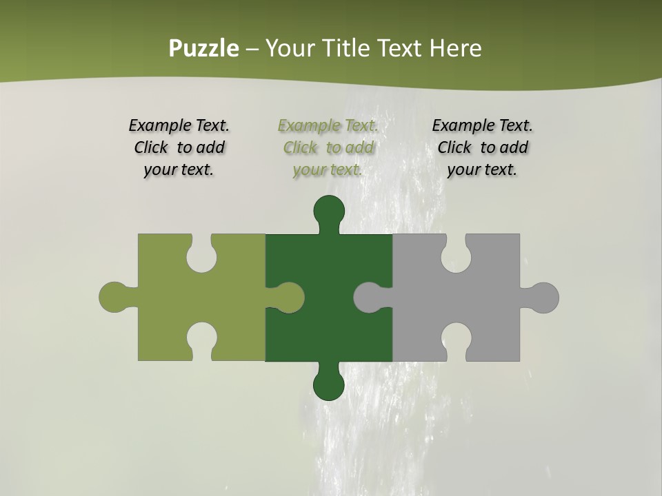 Open Tap With Running Water PowerPoint Template