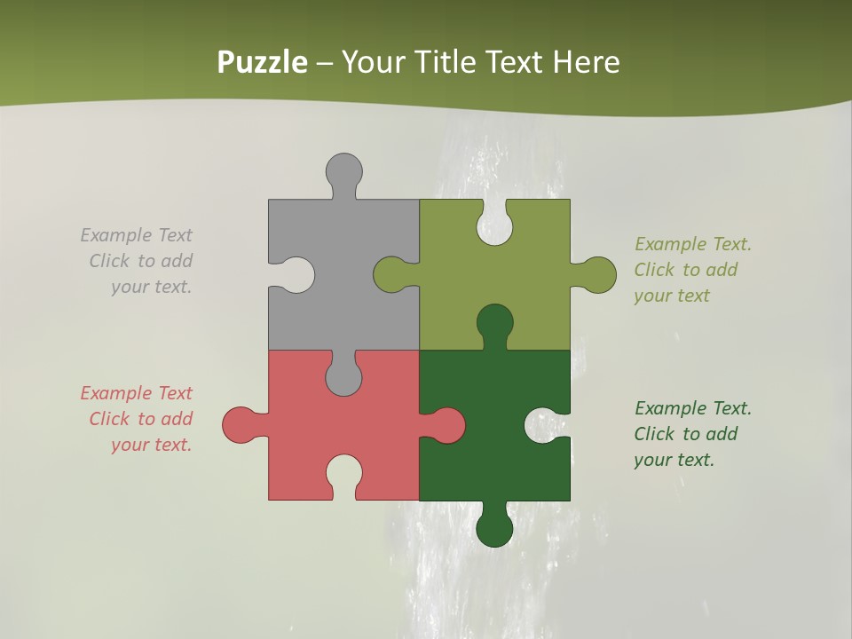 Open Tap With Running Water PowerPoint Template