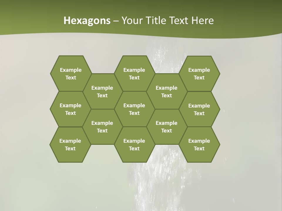 Open Tap With Running Water PowerPoint Template