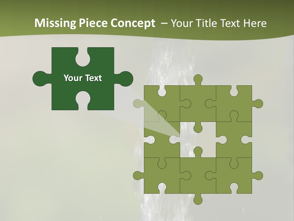 Open Tap With Running Water PowerPoint Template