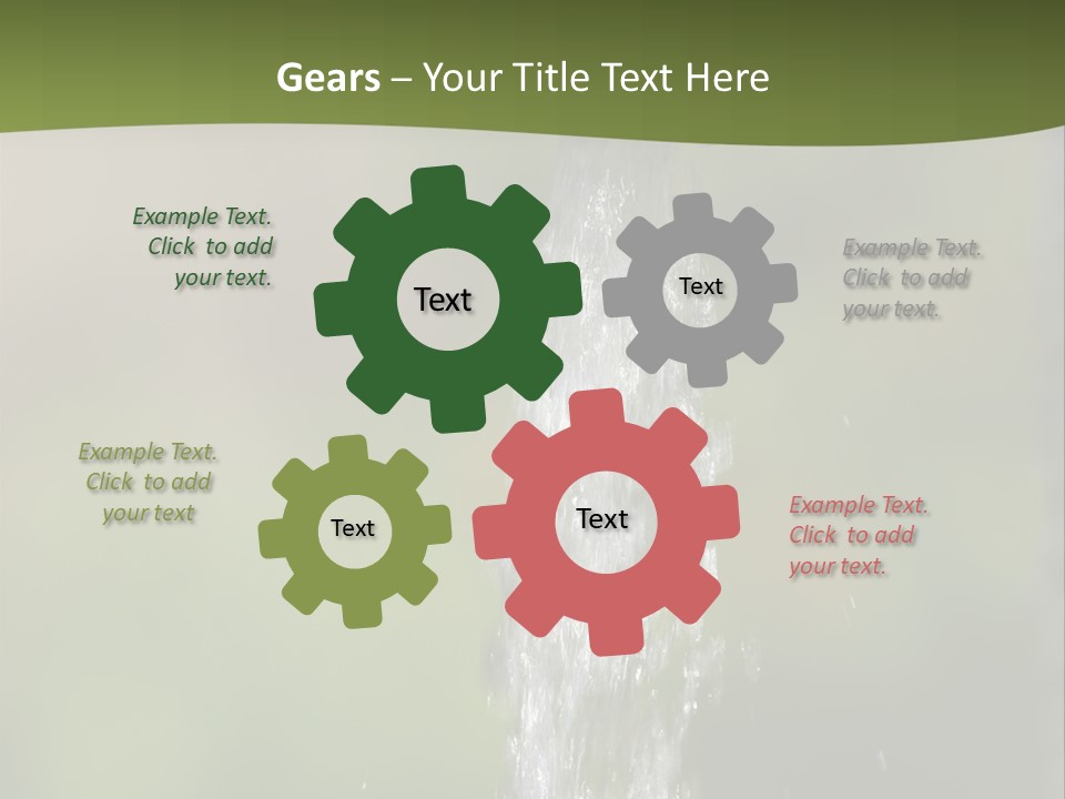 Open Tap With Running Water PowerPoint Template