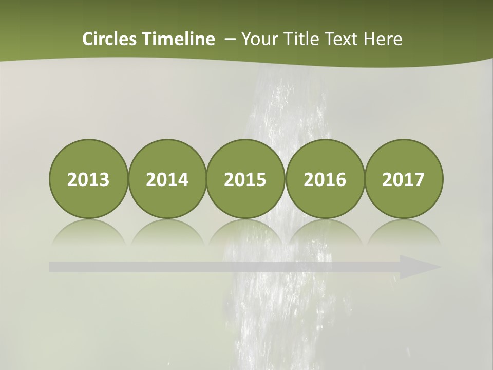 Open Tap With Running Water PowerPoint Template