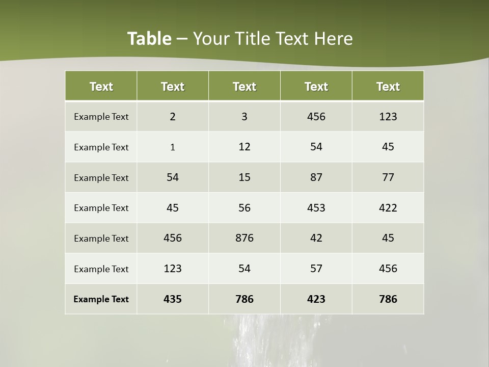 Open Tap With Running Water PowerPoint Template