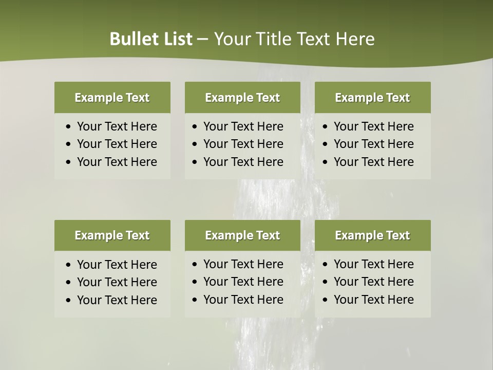 Open Tap With Running Water PowerPoint Template