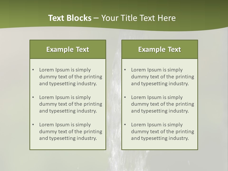 Open Tap With Running Water PowerPoint Template