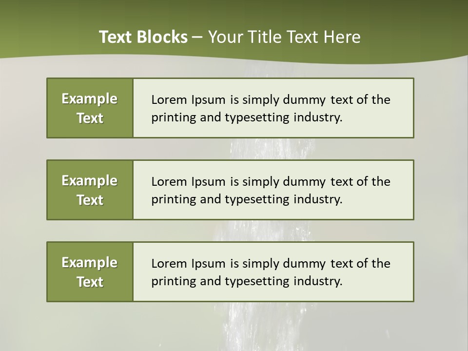 Open Tap With Running Water PowerPoint Template