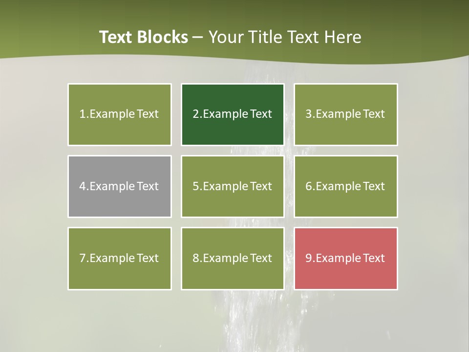Open Tap With Running Water PowerPoint Template
