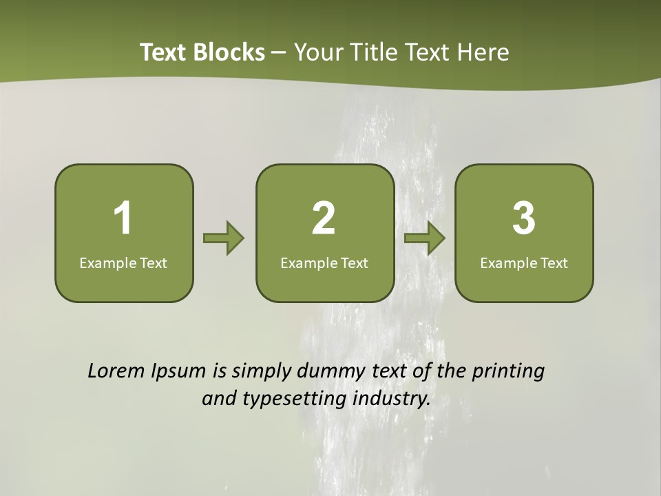 Open Tap With Running Water PowerPoint Template