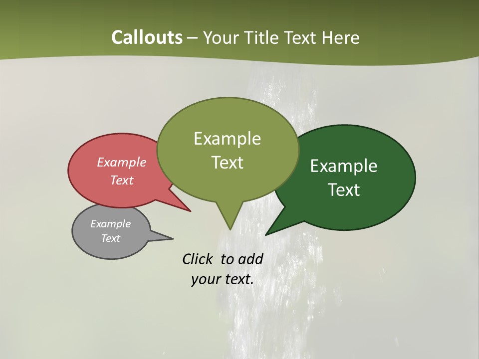 Open Tap With Running Water PowerPoint Template