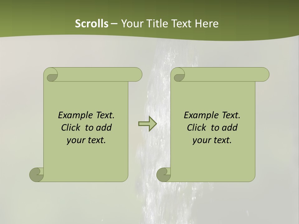 Open Tap With Running Water PowerPoint Template