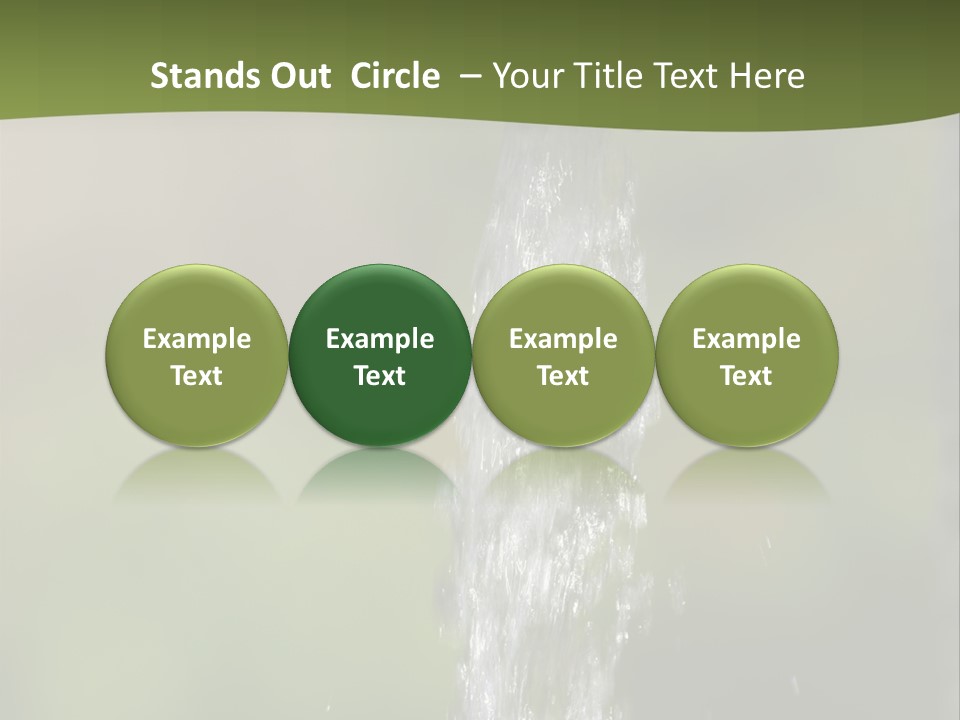 Open Tap With Running Water PowerPoint Template