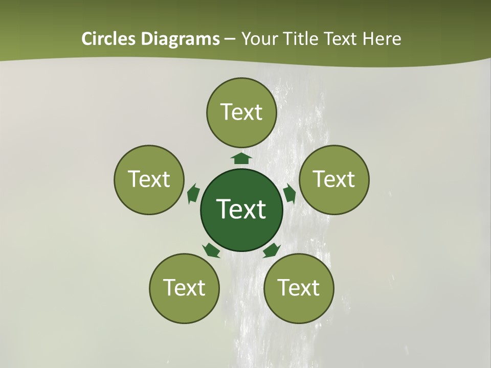 Open Tap With Running Water PowerPoint Template