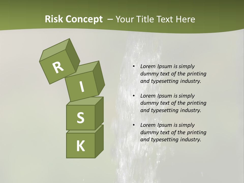 Open Tap With Running Water PowerPoint Template