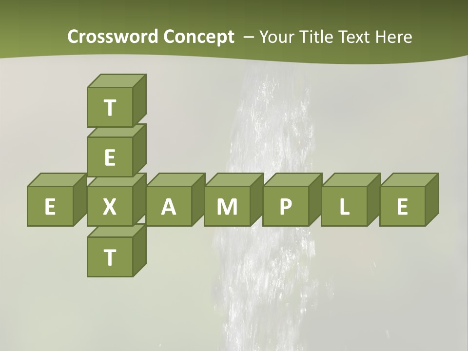 Open Tap With Running Water PowerPoint Template