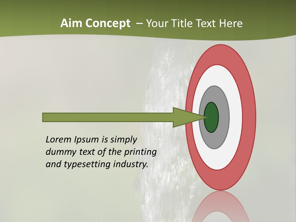 Open Tap With Running Water PowerPoint Template