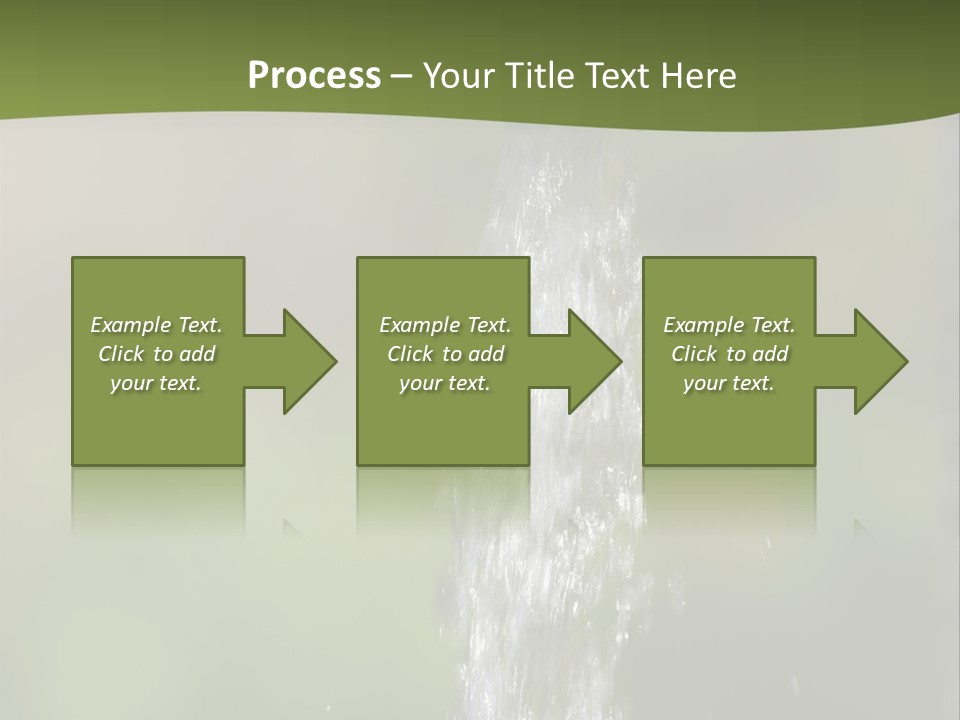 Open Tap With Running Water PowerPoint Template