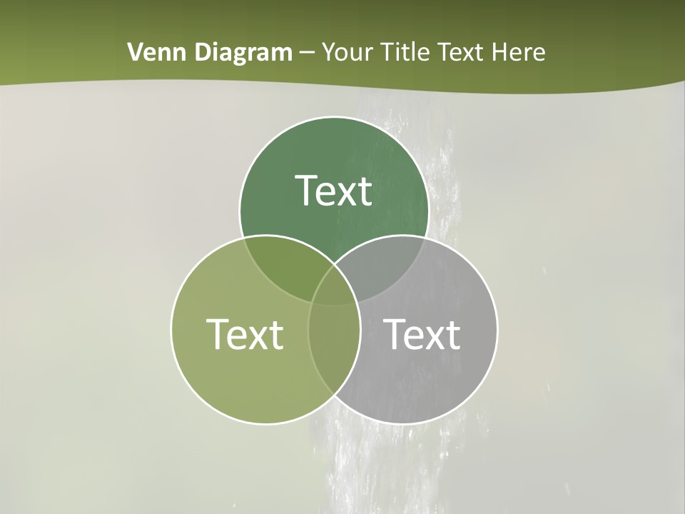 Open Tap With Running Water PowerPoint Template