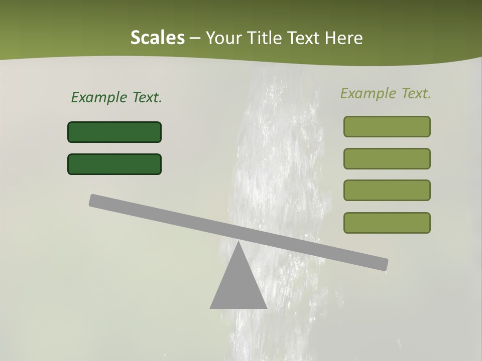 Open Tap With Running Water PowerPoint Template