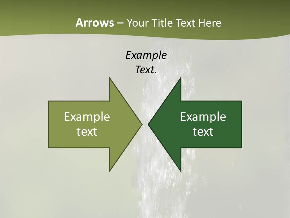 Open Tap With Running Water PowerPoint Template