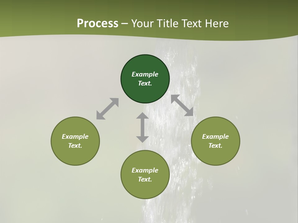 Open Tap With Running Water PowerPoint Template
