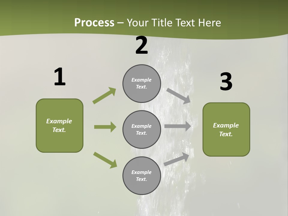 Open Tap With Running Water PowerPoint Template