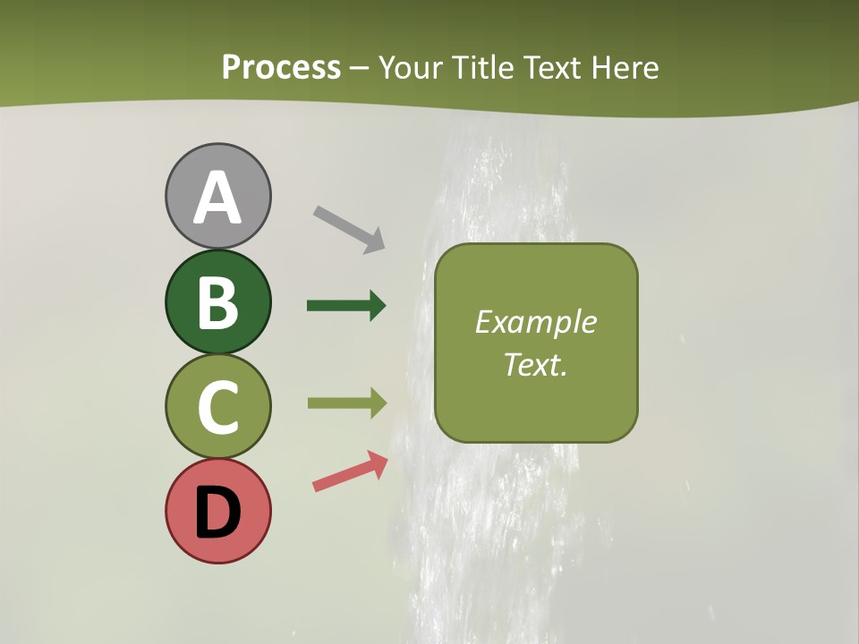 Open Tap With Running Water PowerPoint Template