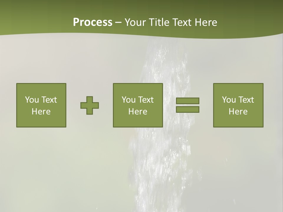 Open Tap With Running Water PowerPoint Template
