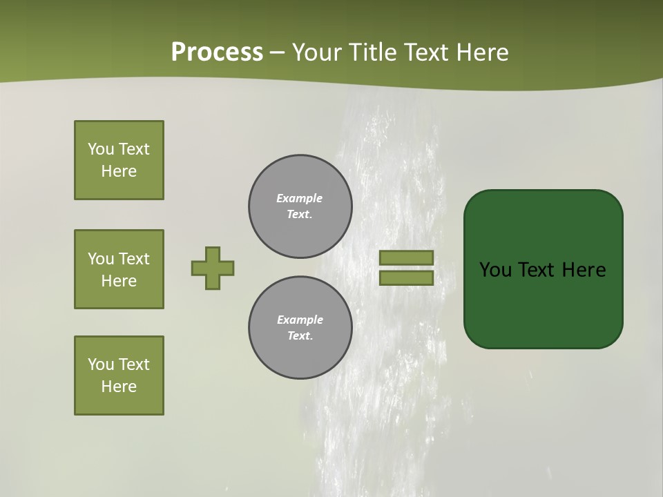 Open Tap With Running Water PowerPoint Template