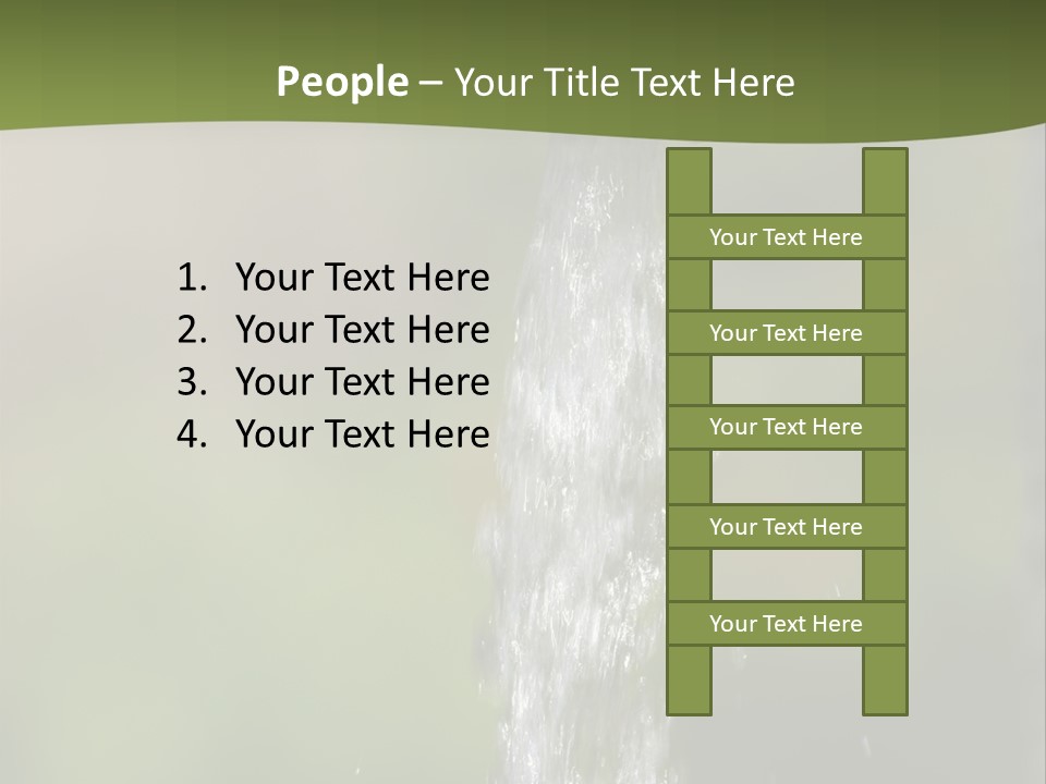 Open Tap With Running Water PowerPoint Template
