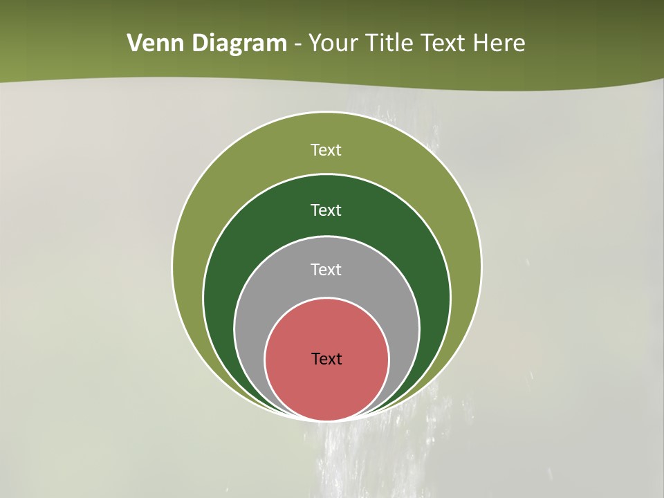Open Tap With Running Water PowerPoint Template