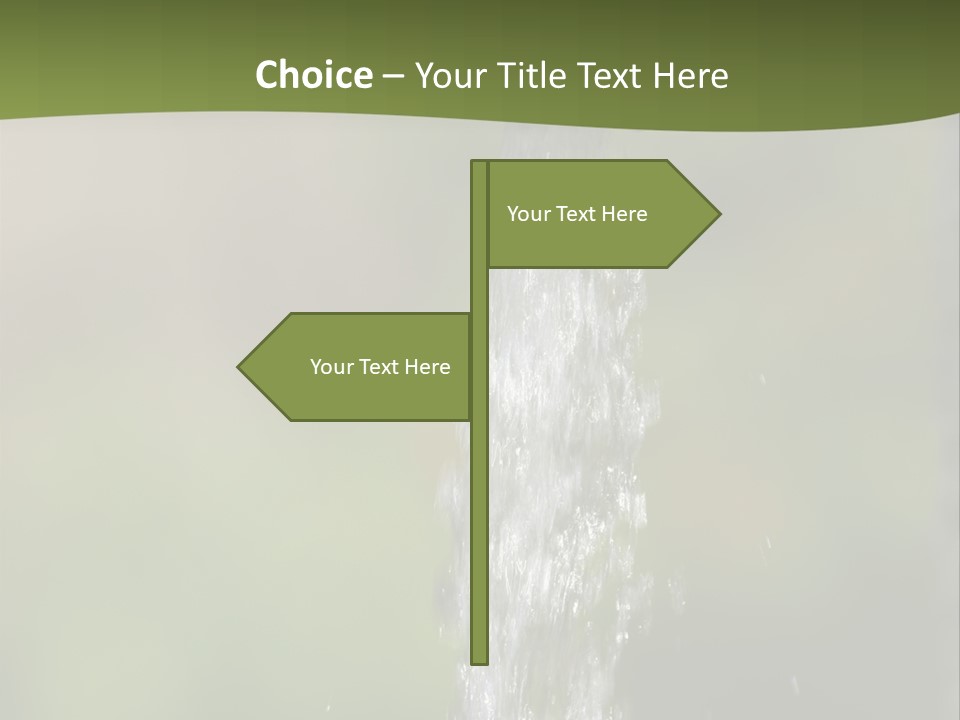 Open Tap With Running Water PowerPoint Template