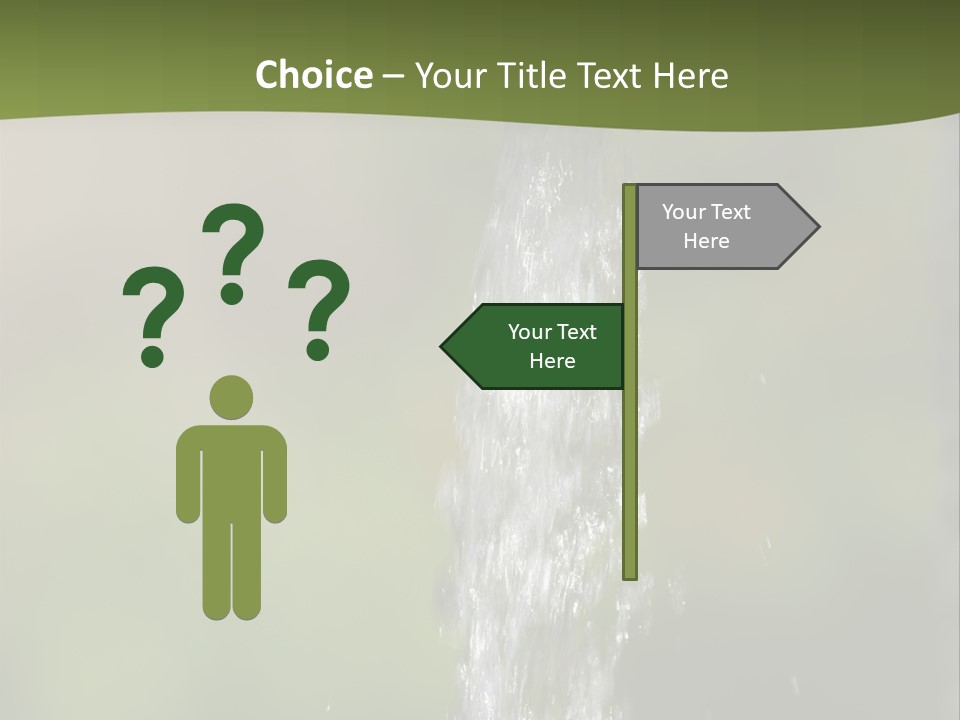 Open Tap With Running Water PowerPoint Template