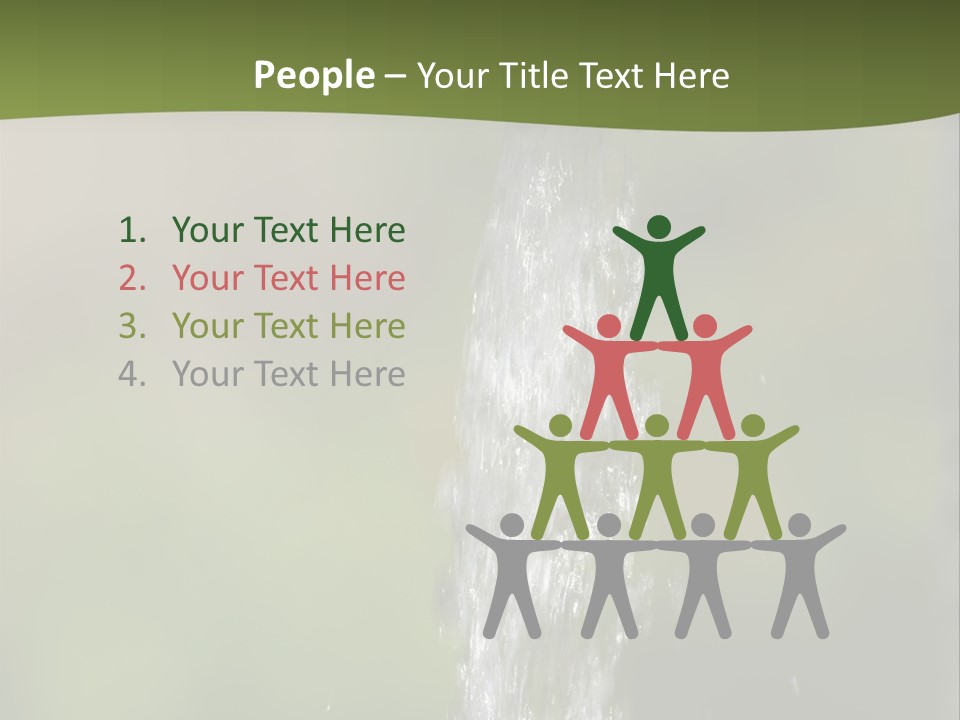 Open Tap With Running Water PowerPoint Template