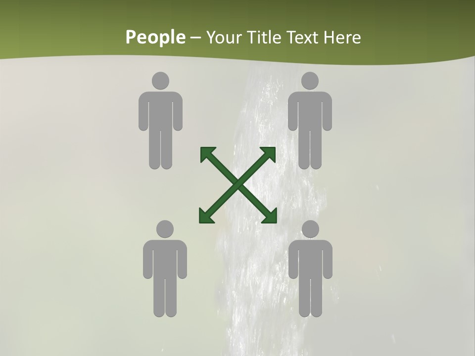 Open Tap With Running Water PowerPoint Template