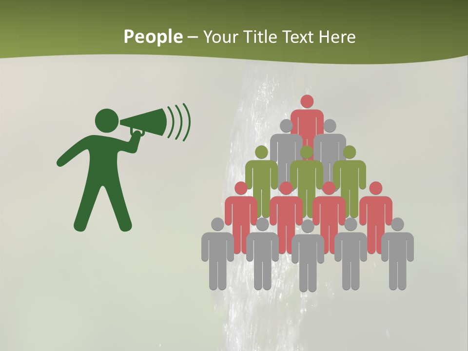 Open Tap With Running Water PowerPoint Template