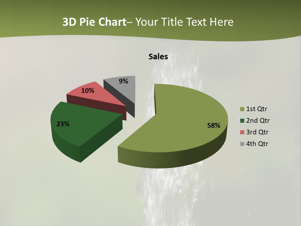Open Tap With Running Water PowerPoint Template