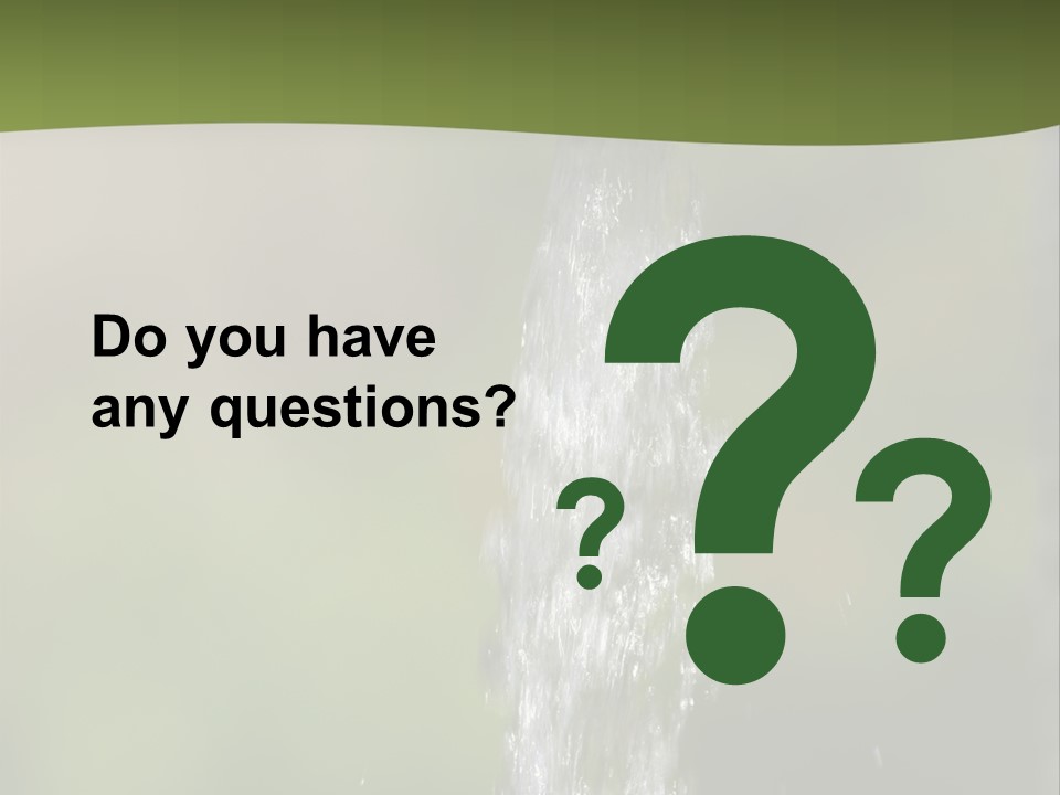 Open Tap With Running Water PowerPoint Template