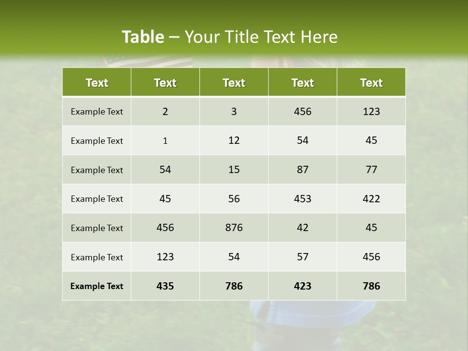 Toddler Running Around Waving An American Flag PowerPoint Template