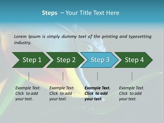 Chameleons Belong To One Of The Best Known Lizard Families. PowerPoint Template