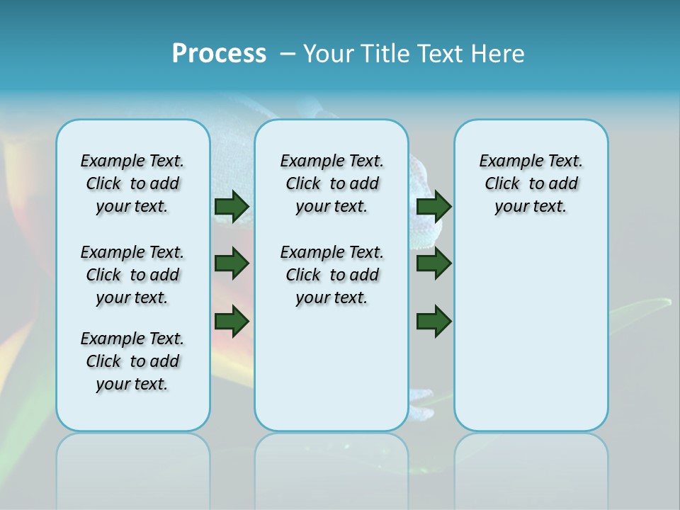 Chameleons Belong To One Of The Best Known Lizard Families. PowerPoint Template
