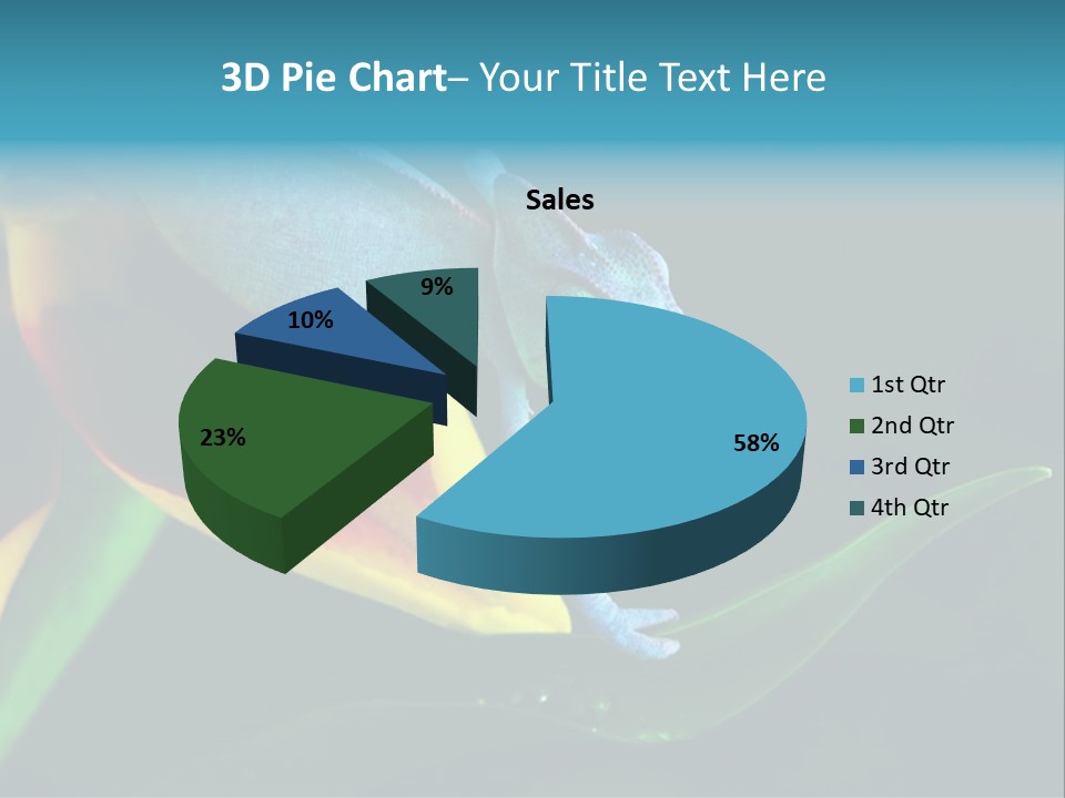 Chameleons Belong To One Of The Best Known Lizard Families. PowerPoint Template