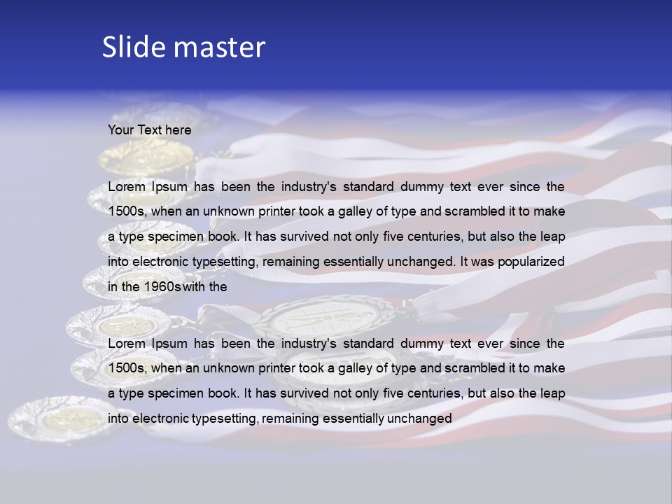 Medal & Ribbon PowerPoint Template