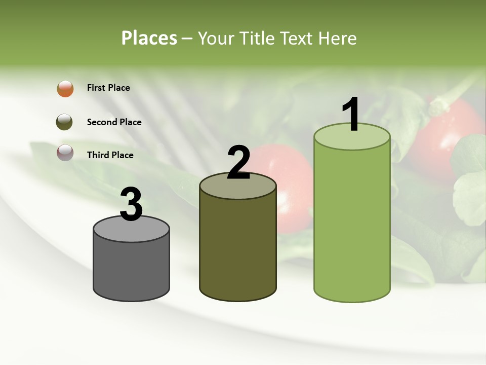 Fresh Green Salad PowerPoint Template