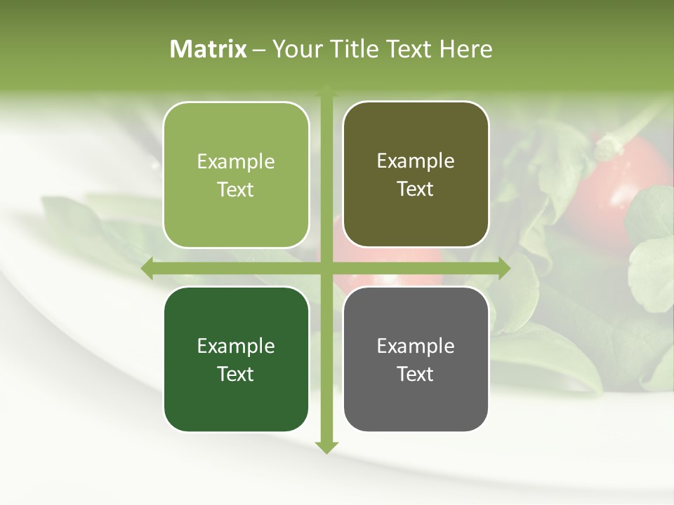 Fresh Green Salad PowerPoint Template
