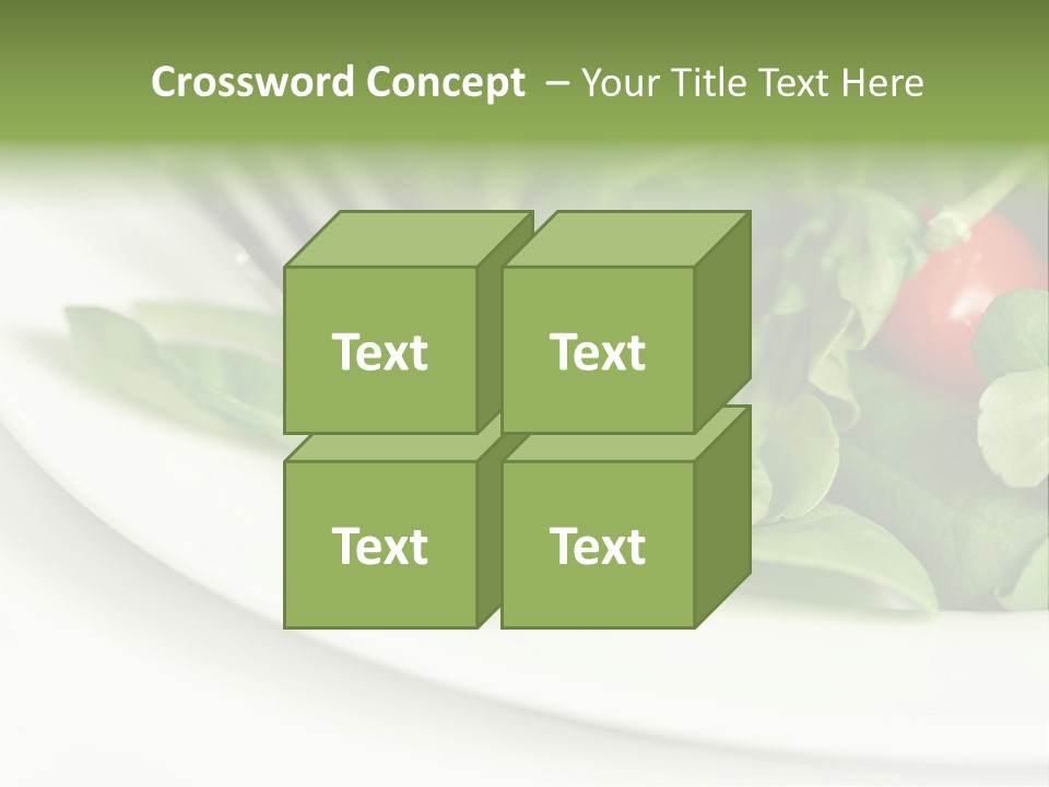 Fresh Green Salad PowerPoint Template