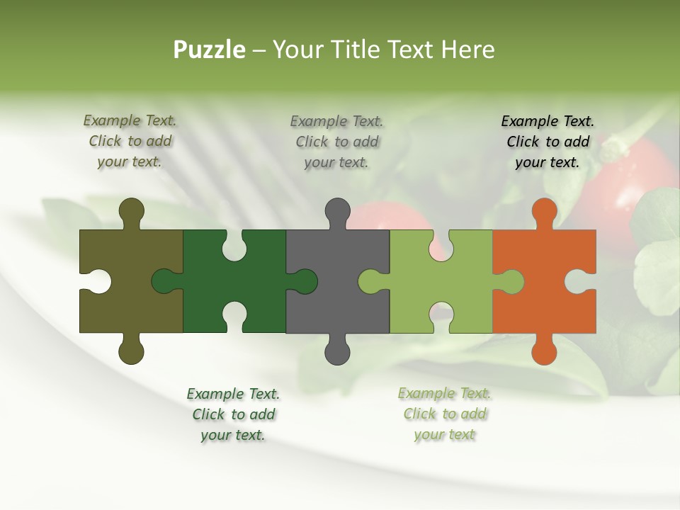 Fresh Green Salad PowerPoint Template