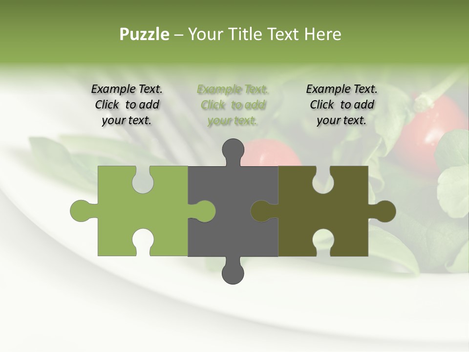 Fresh Green Salad PowerPoint Template