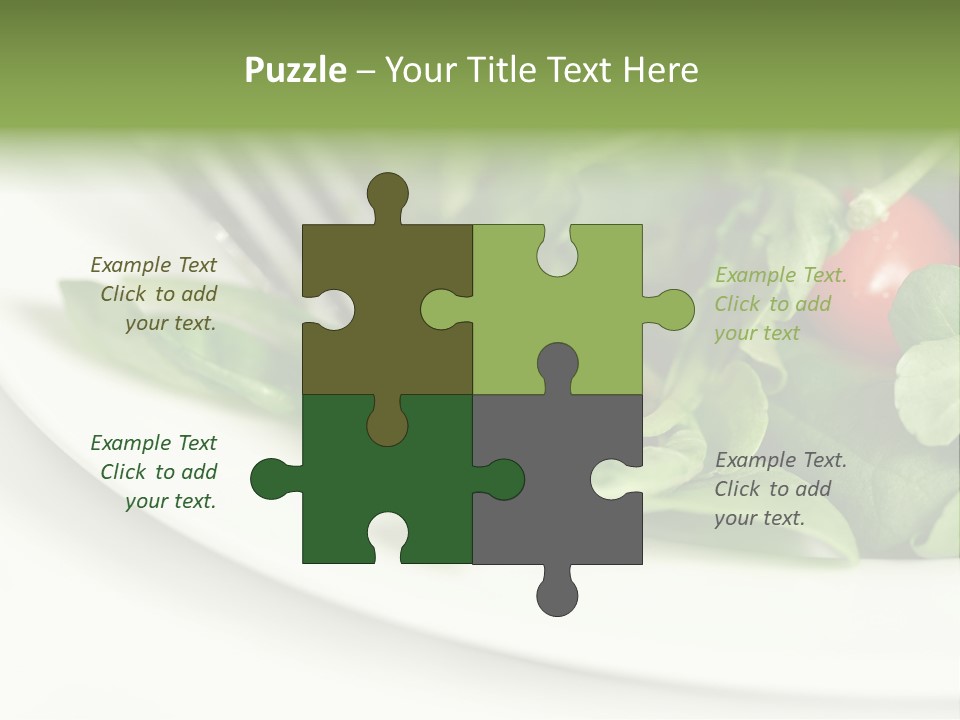 Fresh Green Salad PowerPoint Template